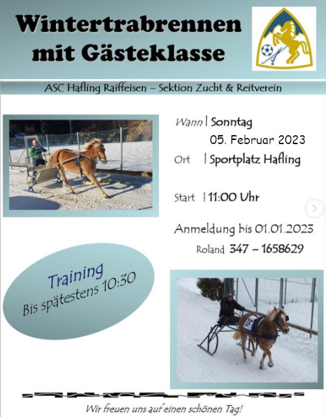 Pferdeschlittenrennen in Hafling