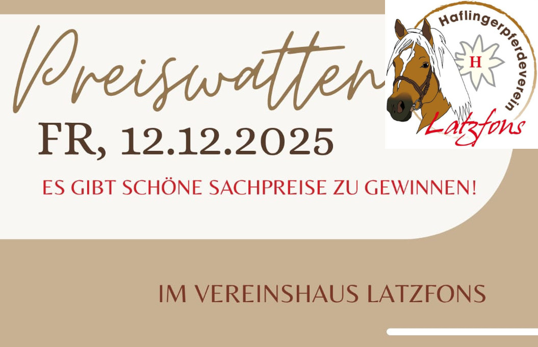 Preiswatten Latzfons 2025