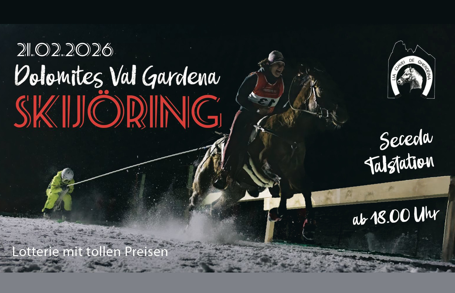 Dolomites Val Gardena Skijöring