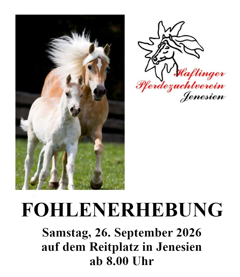 Fohlenerhebung Jenesien 2026