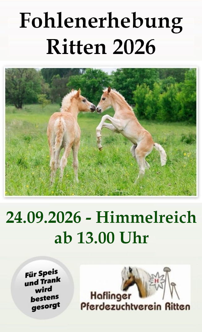 Fohlenerhebung Ritten 2026